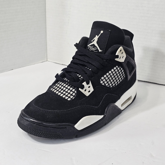 Air Jordan 4 Retro White Thunder (GS) Black/White-Black FQ8213-001 Size 7Y - Picture 12 of 14